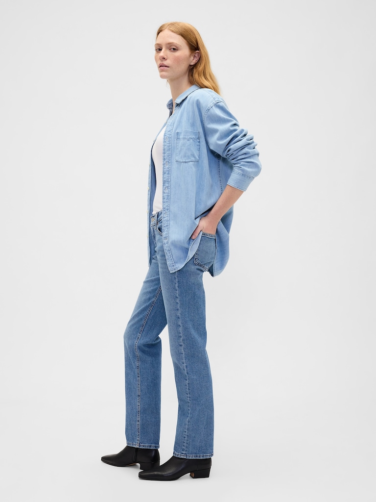 Low Rise '90s Straight Jeans