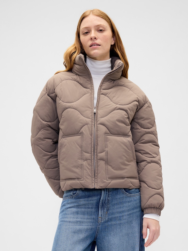 Relaxed Quilted Nylon Jacket