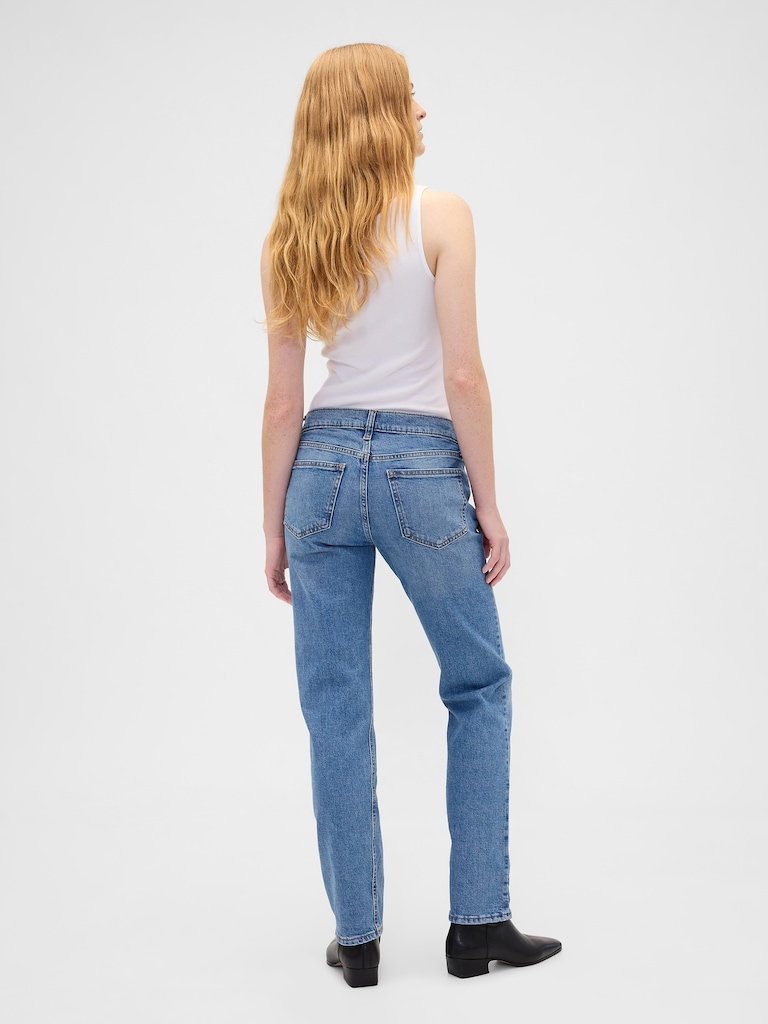 Low Rise '90s Straight Jeans