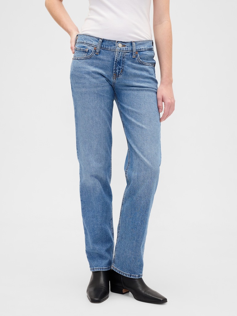Low Rise '90s Straight Jeans