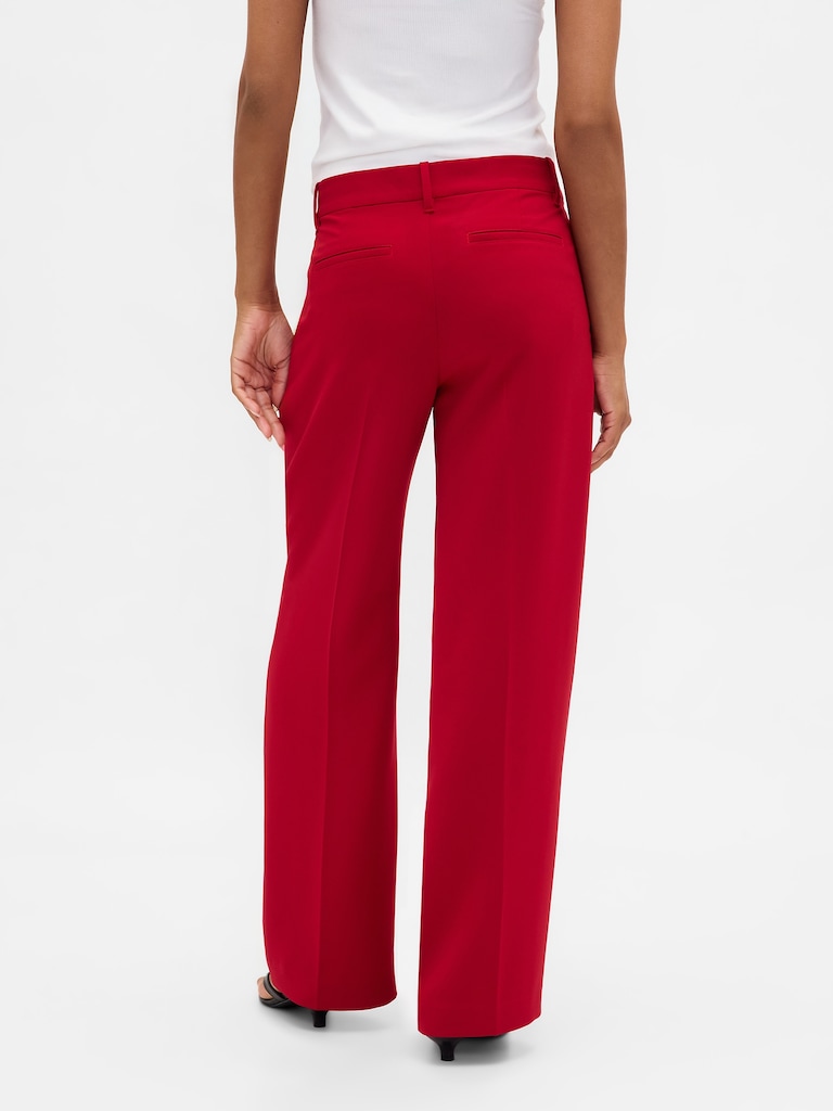 365 Low Rise Pleated Wide-Leg Trousers