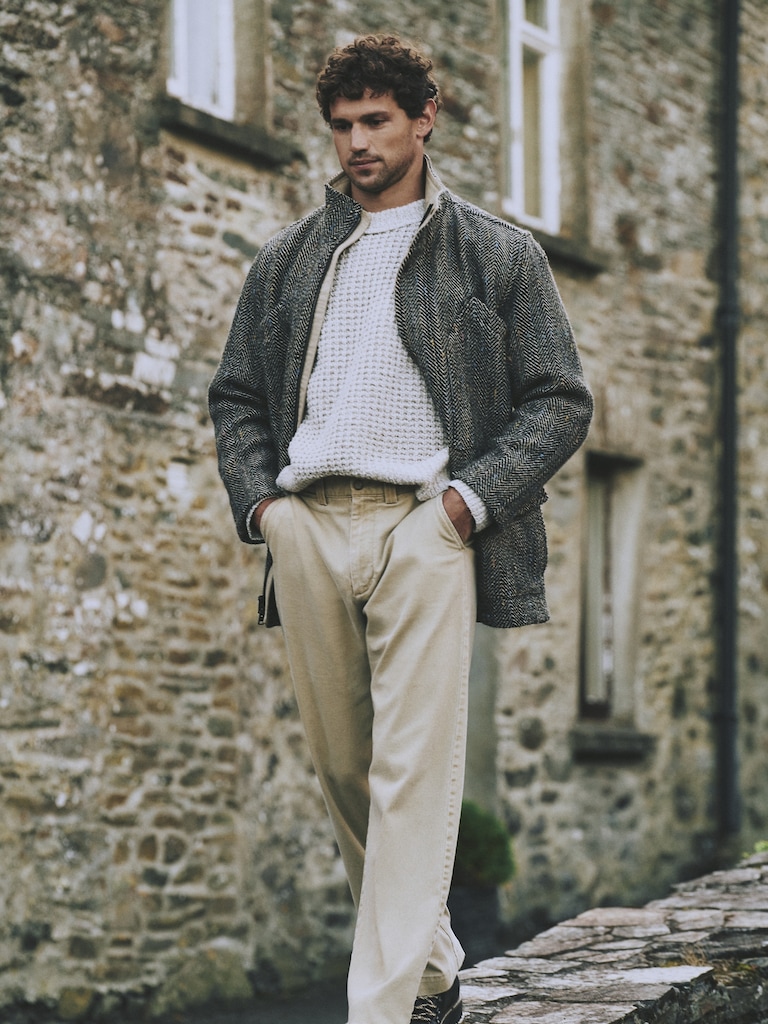 Herringbone Tweed Parka