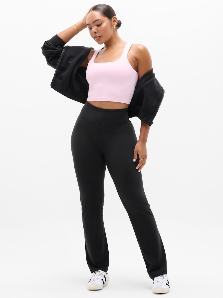 Transcend Square Neck Crop Sports Bra A-C