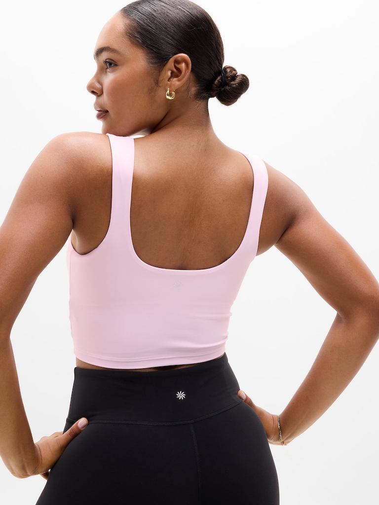 Transcend Square Neck Crop Sports Bra A-C