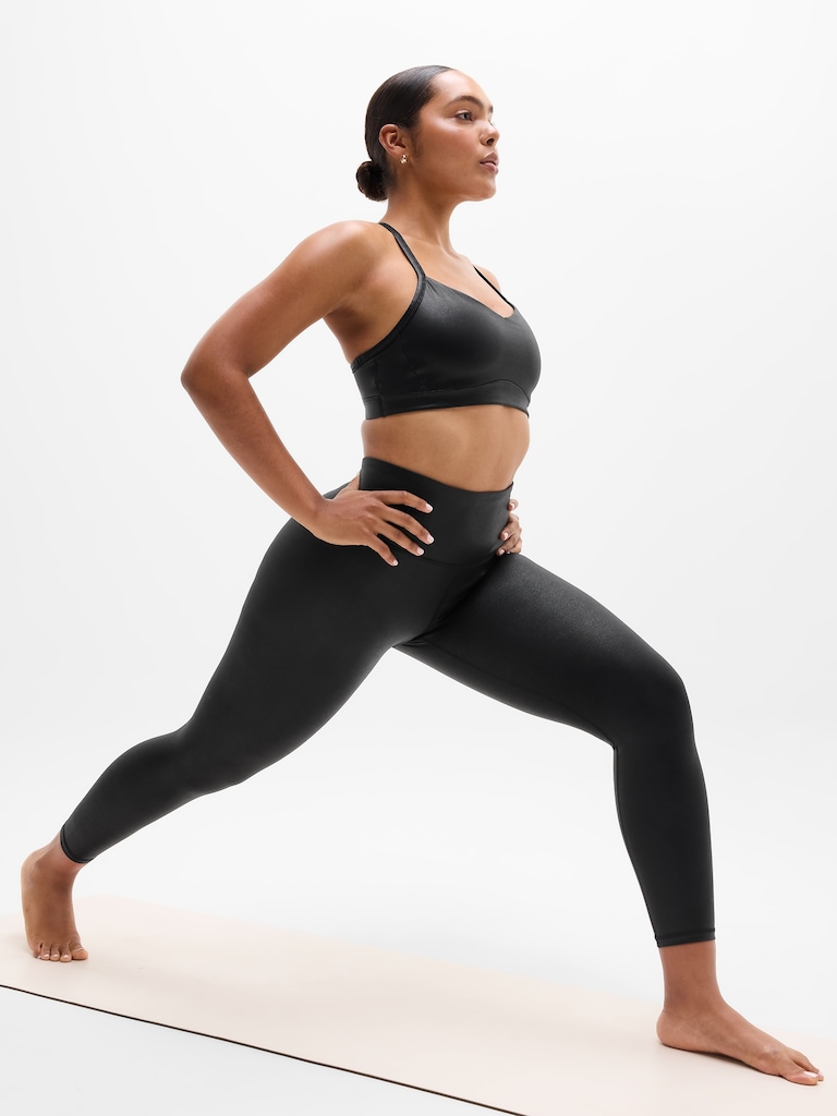 Elation High Rise Matte Foil Shine 7/8 Legging