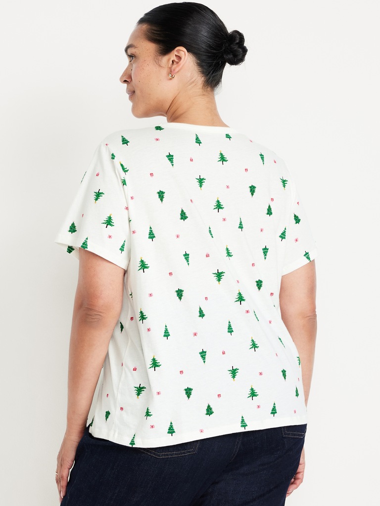 T-shirt passe-partout à col en V