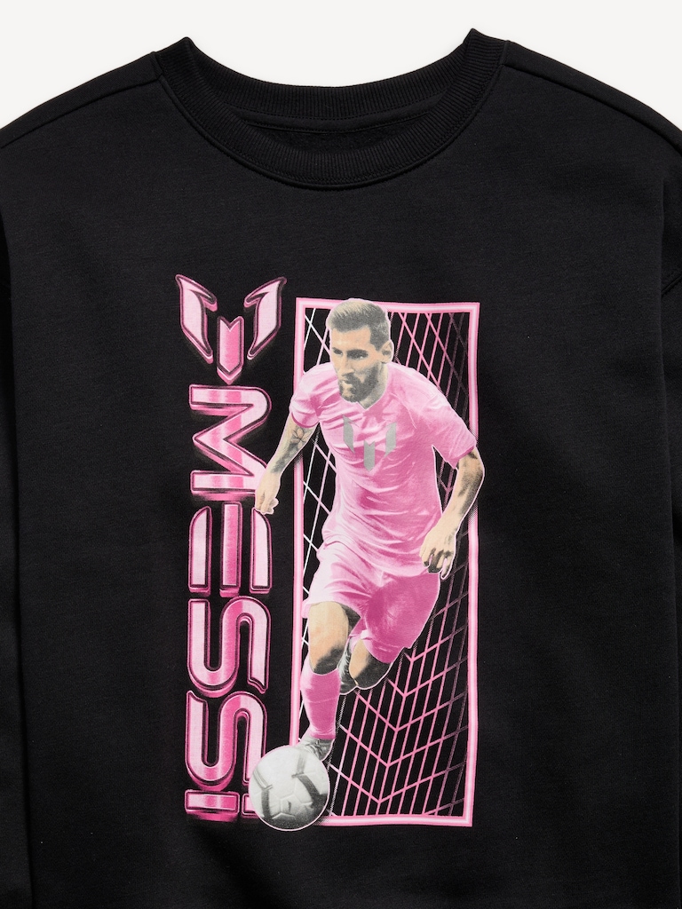 Messi™ Oversized Crew-Neck Graphic Sweatshirt for Boys