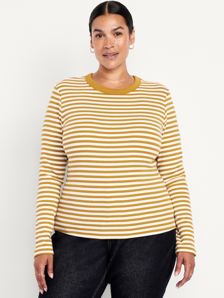 Snug Long-Sleeve Crew-Neck T-Shirt
