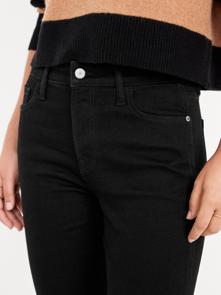 High-Waisted Slim Jeans