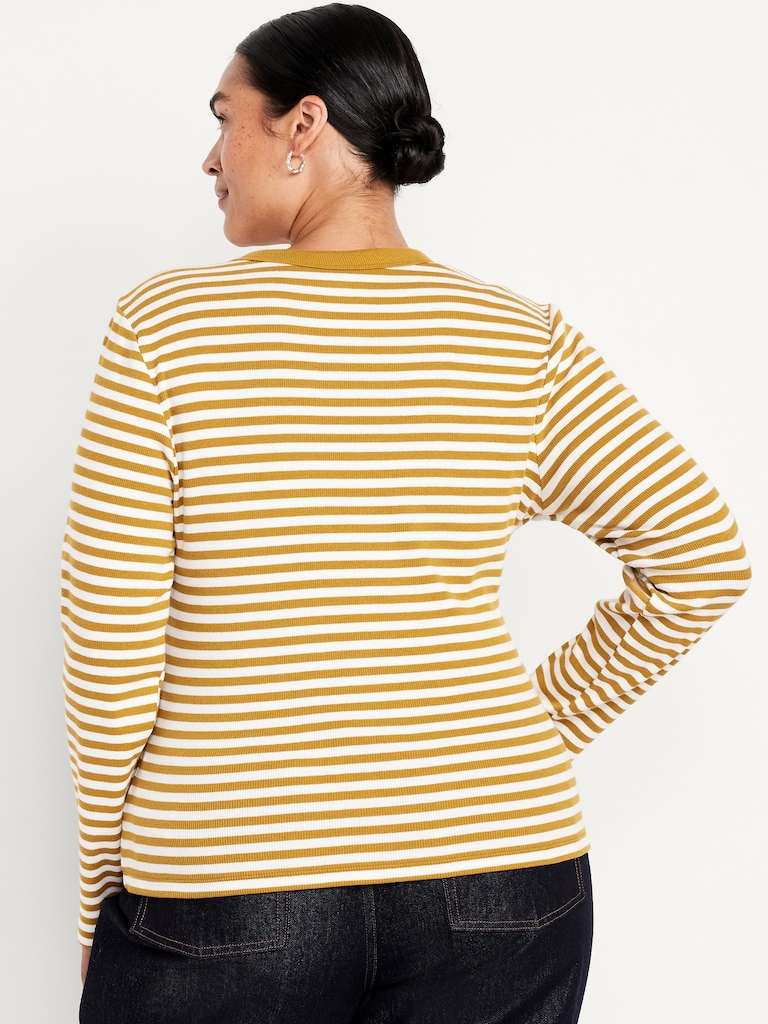 Snug Long-Sleeve Crew-Neck T-Shirt