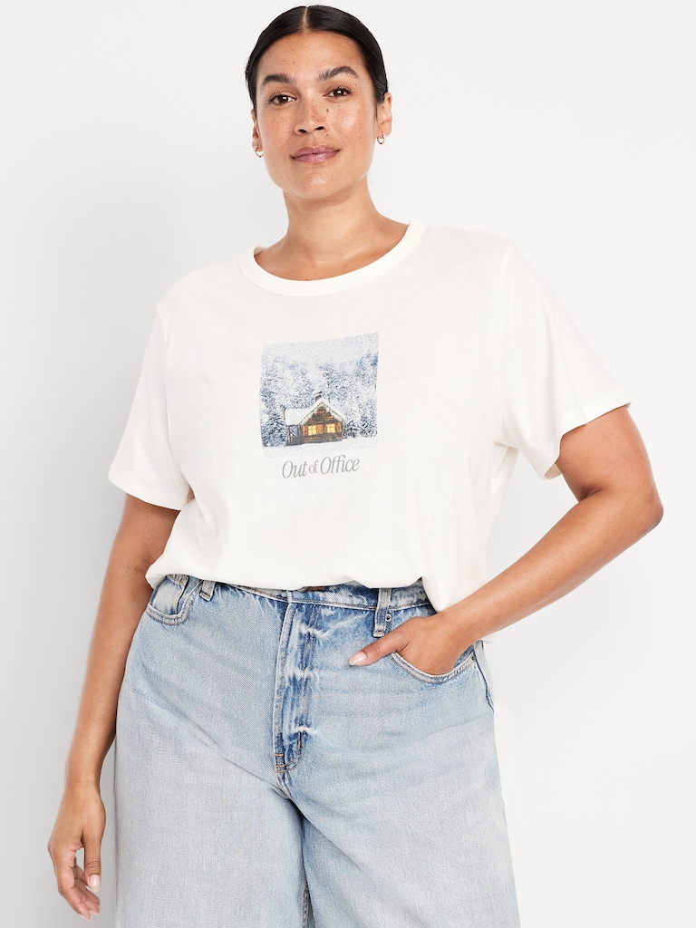 EveryWear Crew-Neck Graphic T-Shirt