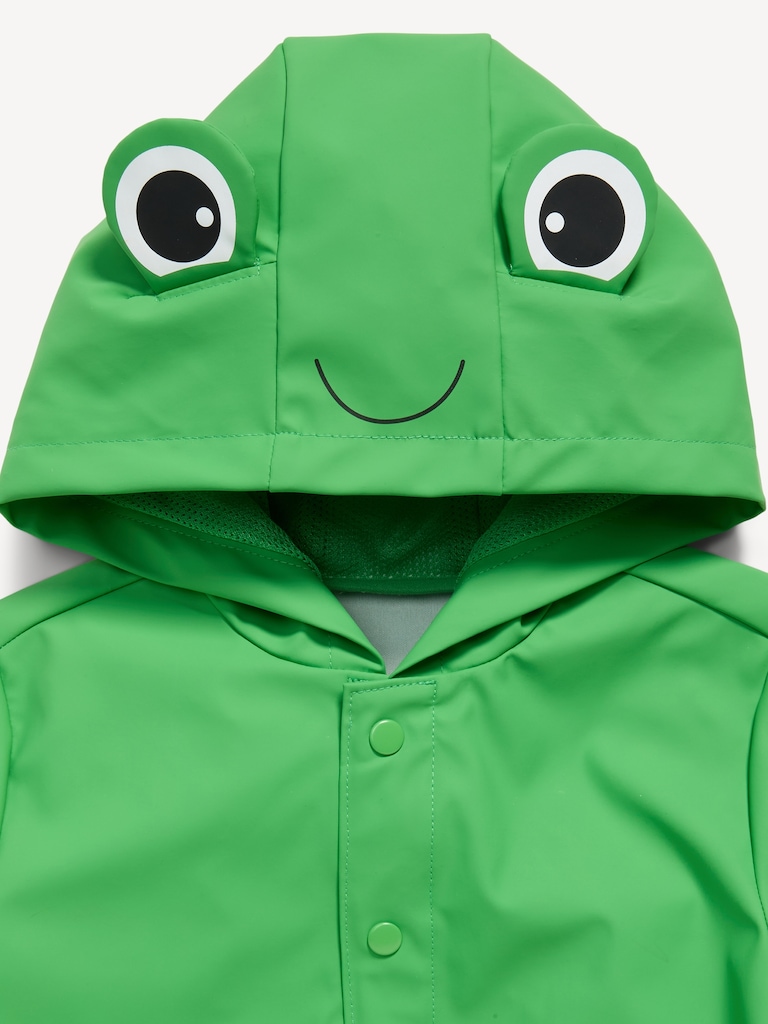 Water-Resistant Unisex Critter Hooded Jacket for Toddler