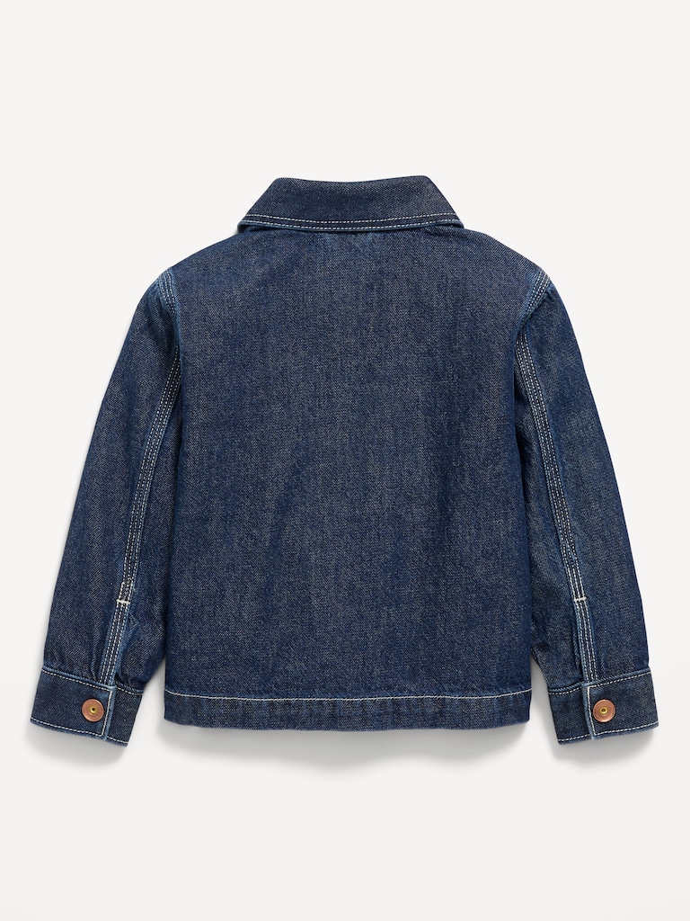 Loose Unisex Jean Barn Coat for Toddler