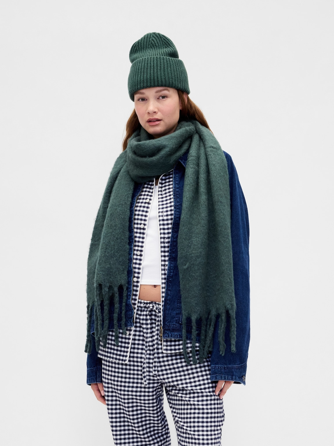 Brushed Fringe Scarf