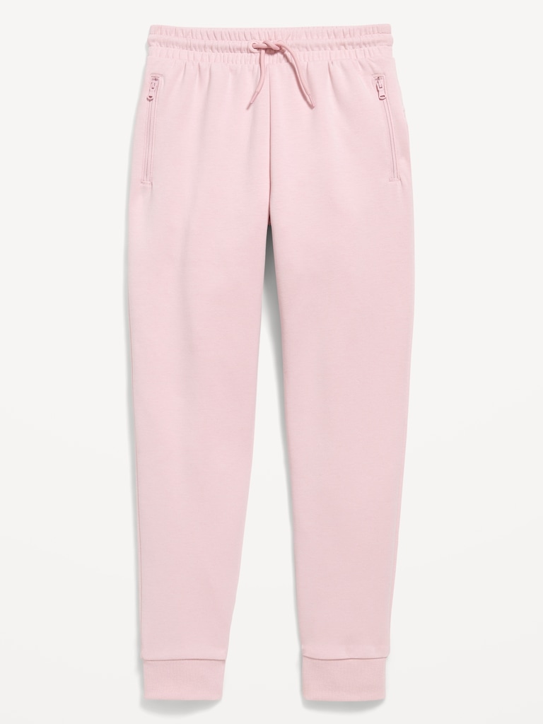 Slim High-Waisted Dynamic Fleece Joggers for Girls