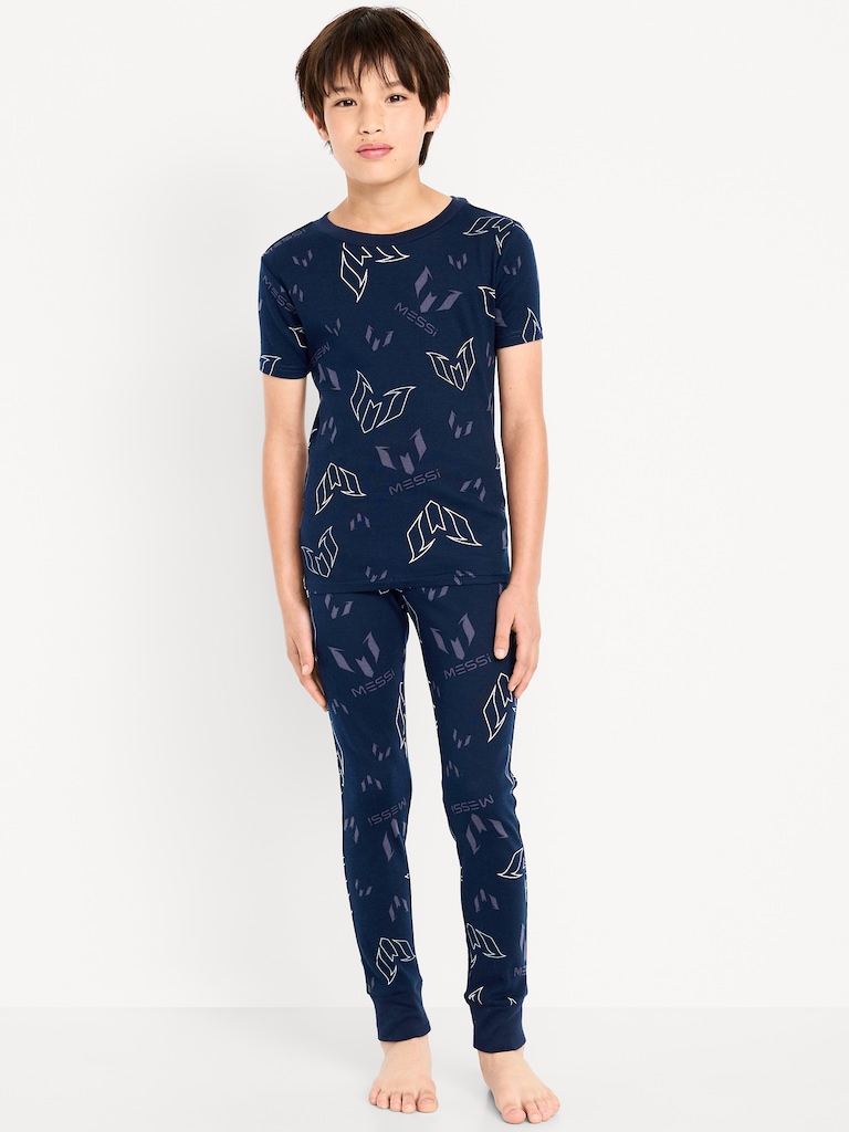 Messi™ Gender-Neutral Snug-Fit Graphic Pajama Set for Kids