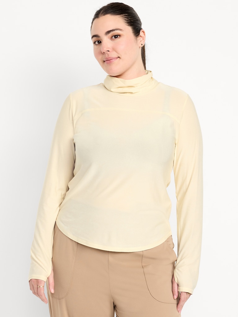 CloudMotion Funnel Neck Top
