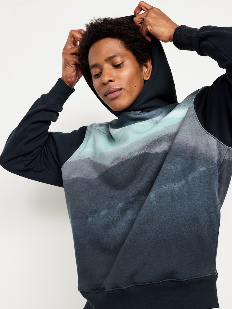 Rotation Graphic Popover Hoodie