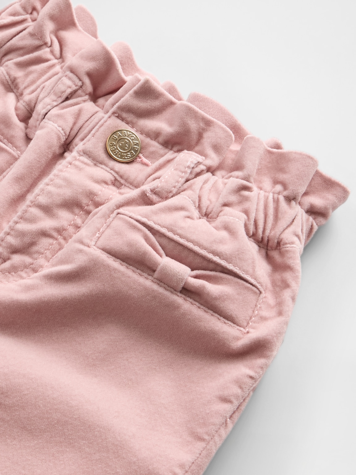 Baby & Toddler Velvet Bow Stride Jeans