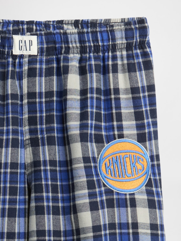Kids NBA New York Knicks Recycled Flannel PJ Pants
