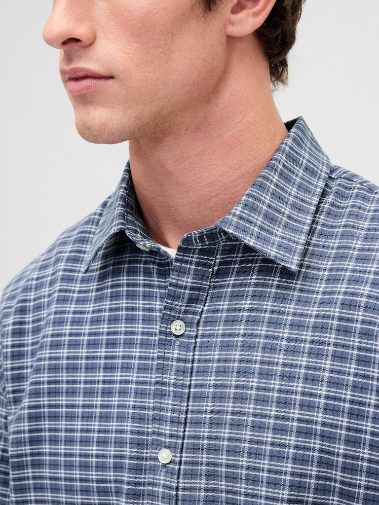 Relaxed Straight-Hem Oxford Shirt