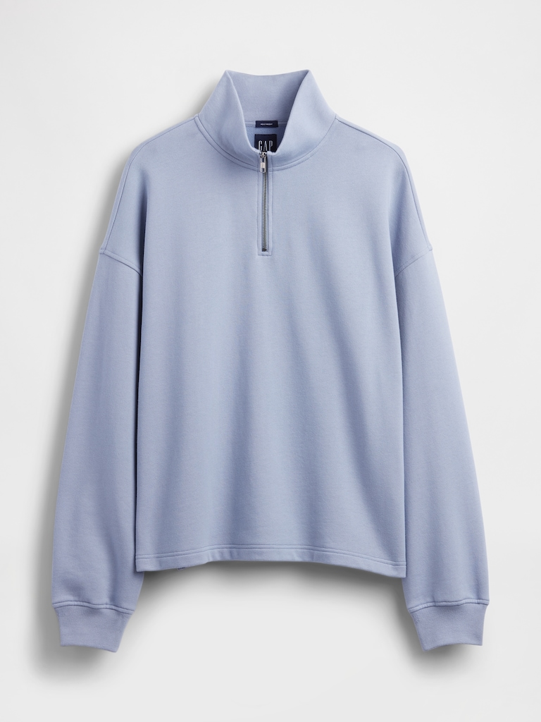 Heavyweight Oversized Half-Zip Pullover