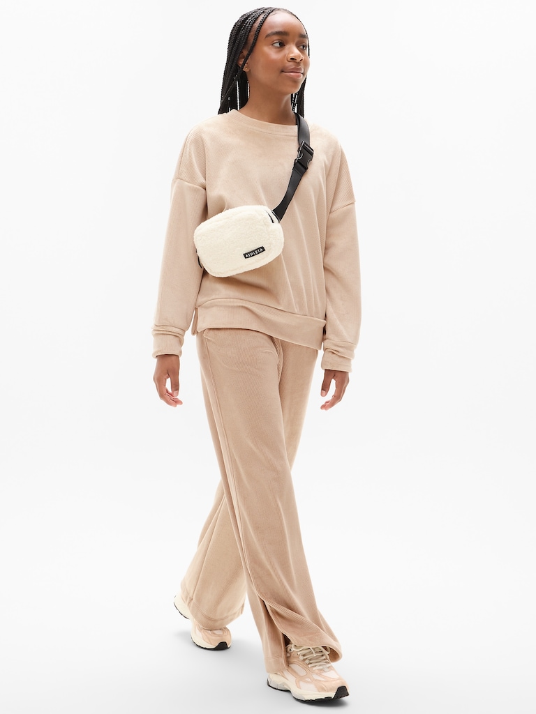 Athleta Girl Cozy Rib Crewneck