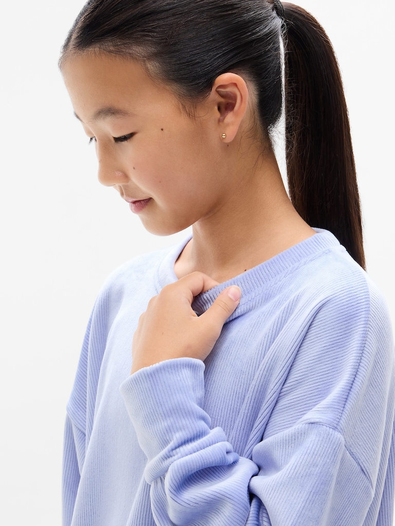 Athleta Girl Cozy Rib Crewneck