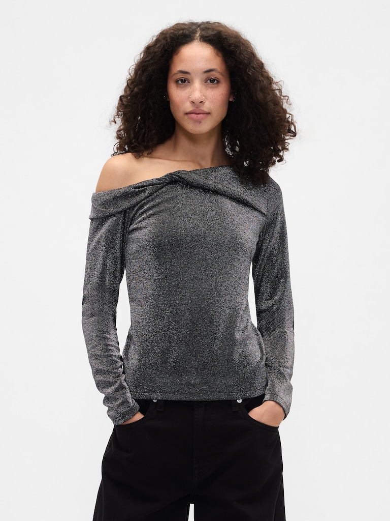 Stretch One-Shoulder Top