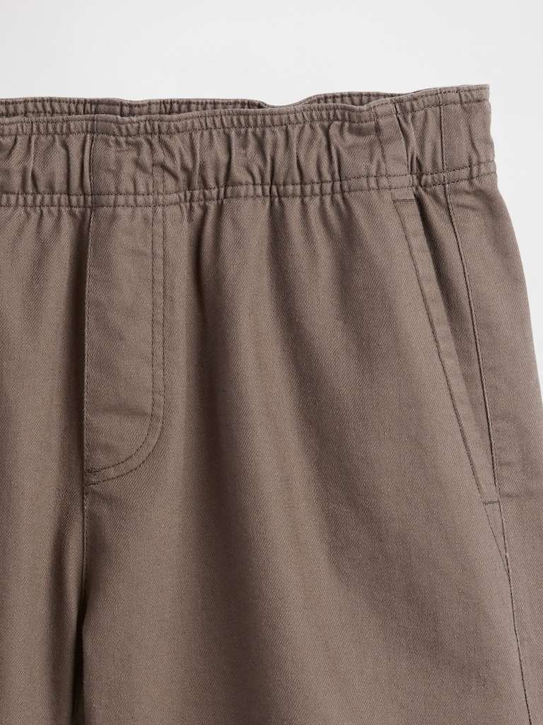 5.5" Linen-Blend Relaxed Shorts