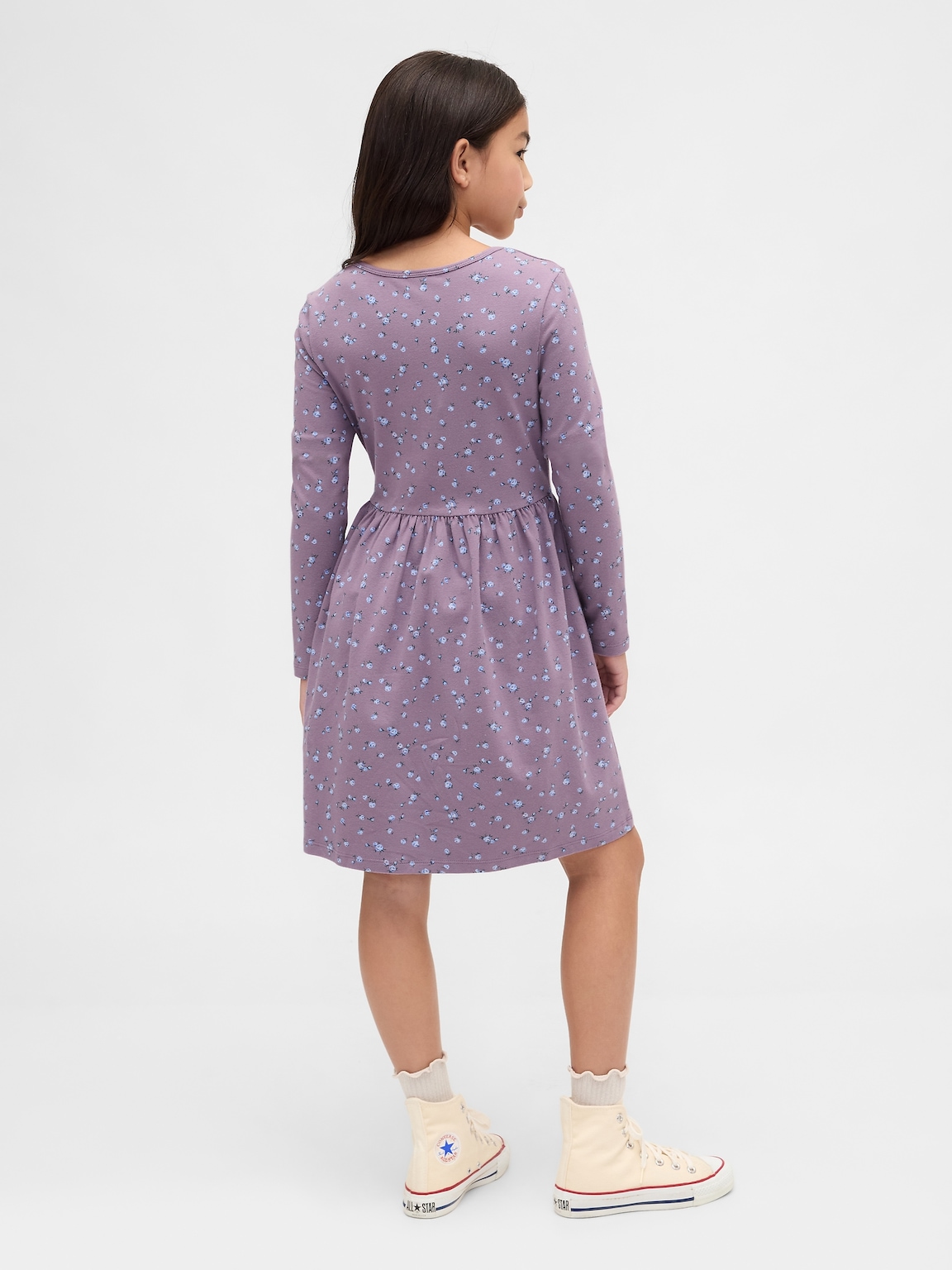 Kids Jersey Square-Neck Dress
