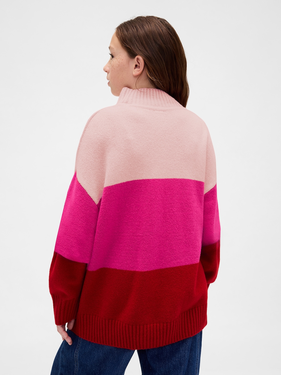 Kids CashSoft Stripe Tunic Sweater