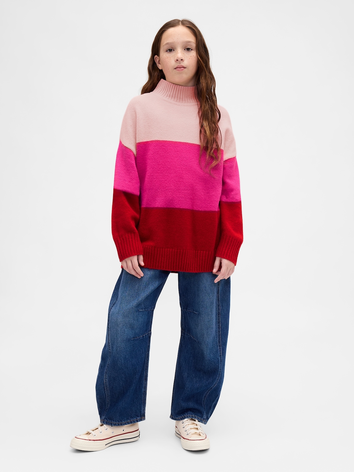 Kids CashSoft Stripe Tunic Sweater