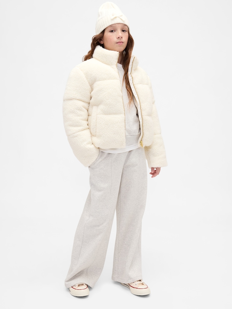 Kids Sherpa Puffer Jacket