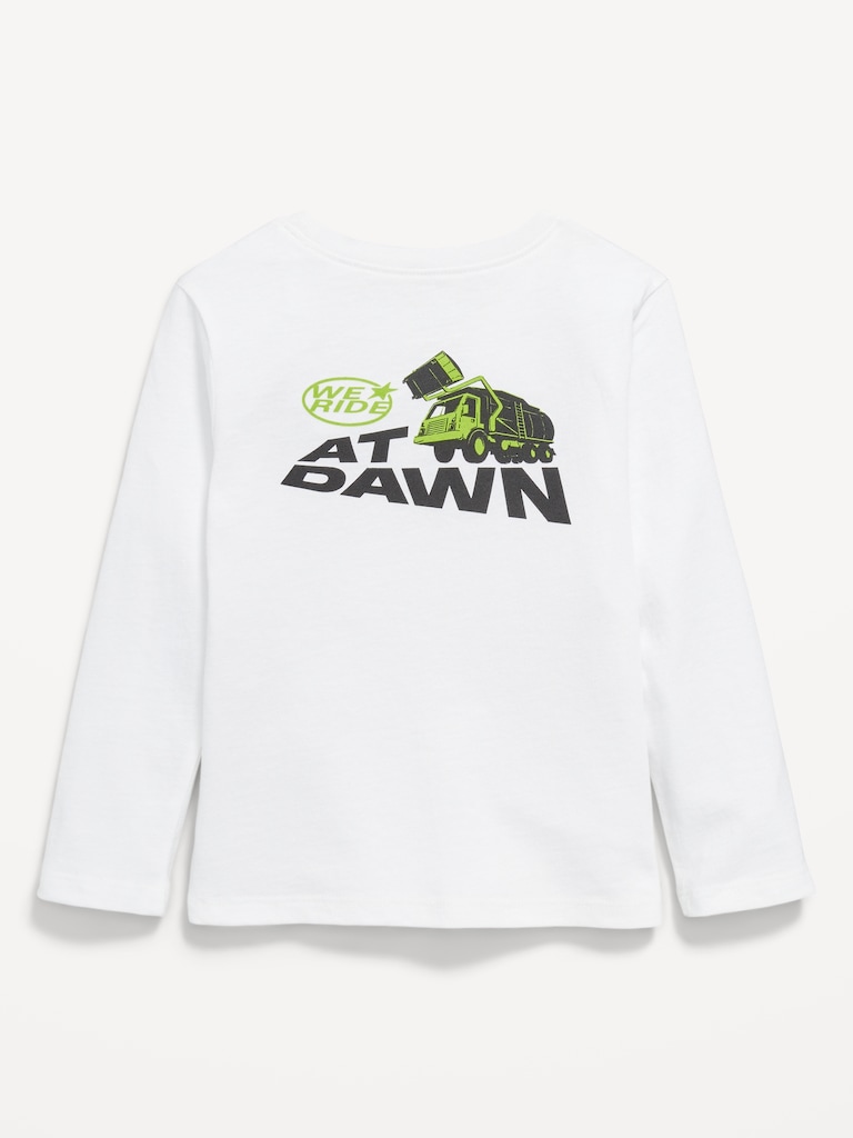 Long-Sleeve Unisex Graphic T-Shirt for Toddler