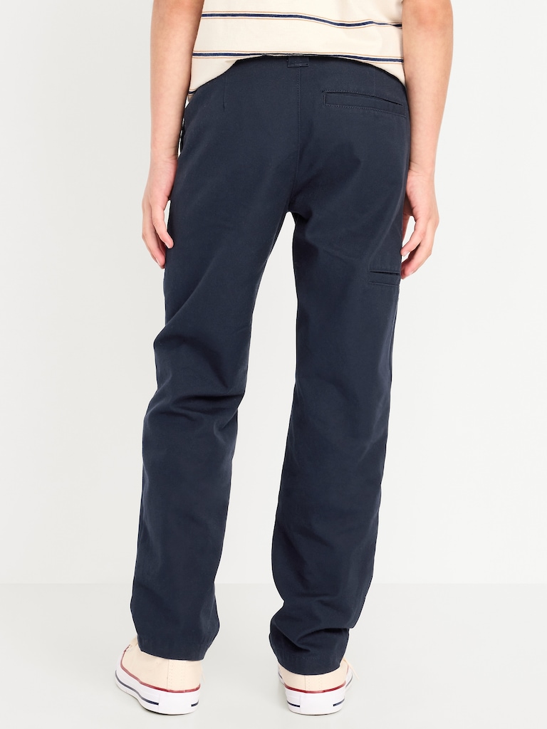 Canvas Straight-Leg Utility Pants for Boys