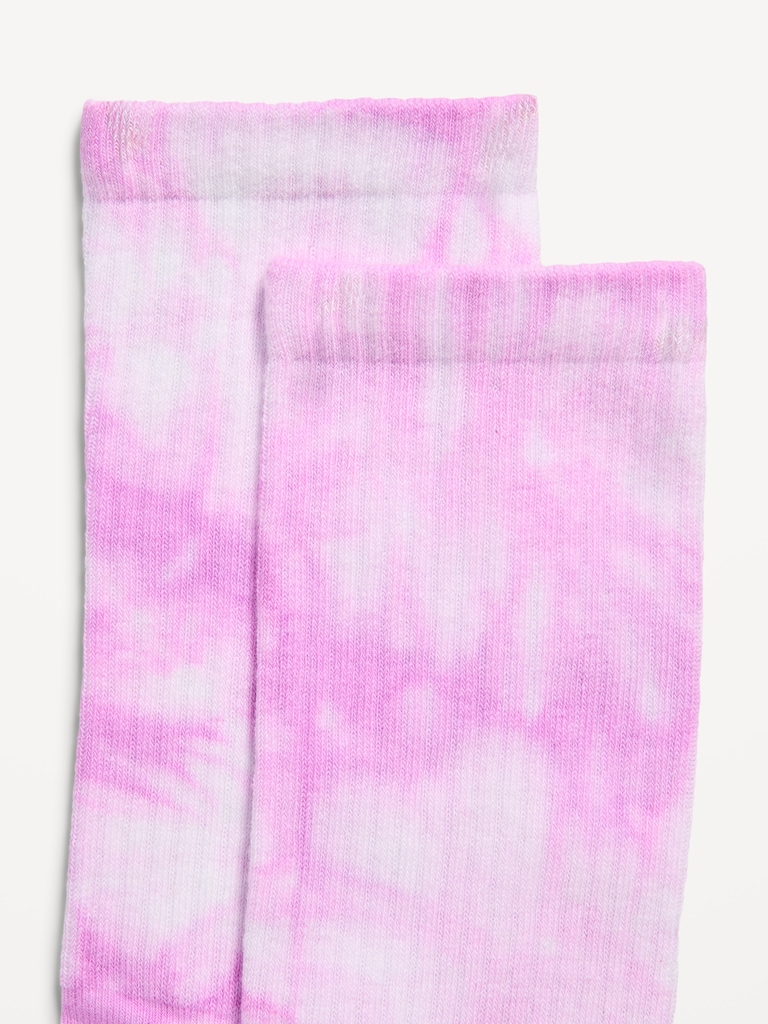 Tie-Dye Crew Socks for Women