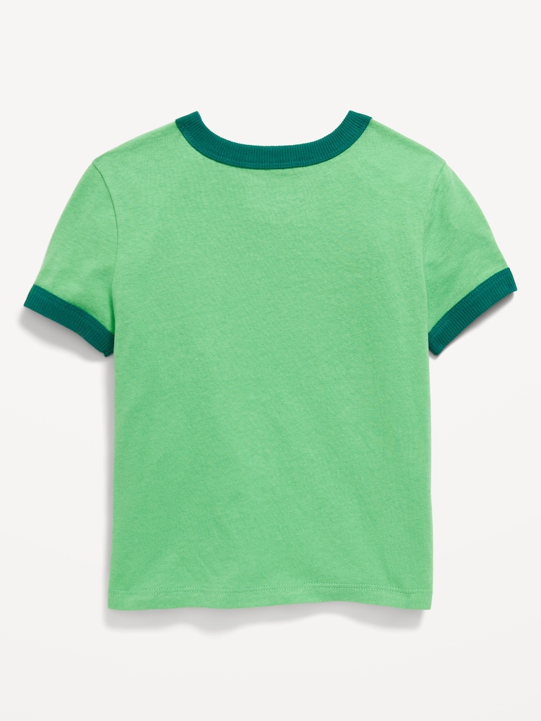 Short-Sleeve Ringer Graphic T-Shirt for Toddler Boys