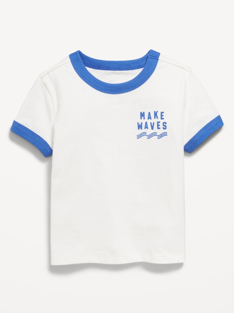 Short-Sleeve Ringer Graphic T-Shirt for Toddler Boys