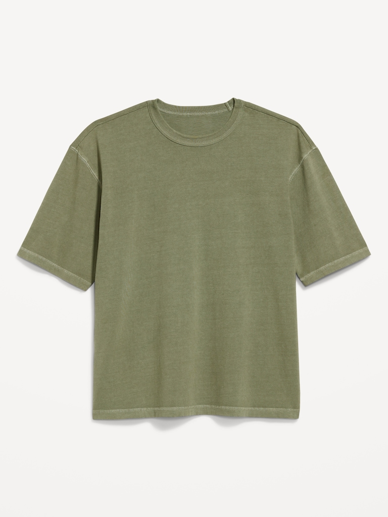 Garment-Dyed Heavyweight Cropped T-Shirt