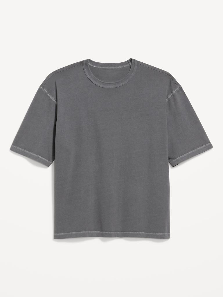 Garment-Dyed Heavyweight Cropped T-Shirt