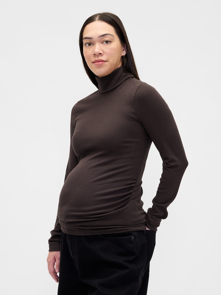 Maternity Modern Turtleneck Shirt