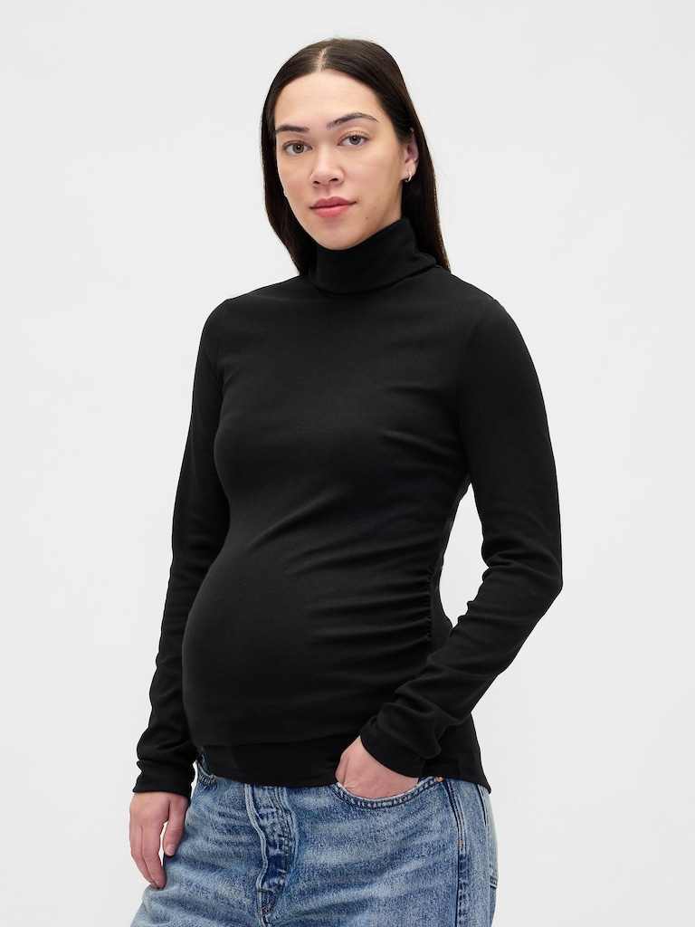 Maternity Modern Turtleneck Shirt