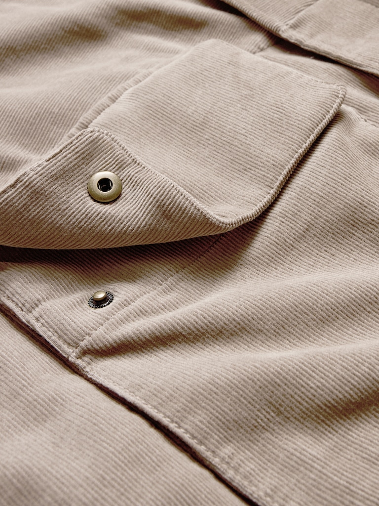 Loose-Fit Corduroy Utility Jacket