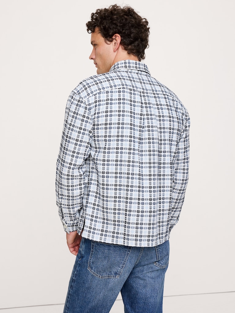 Relaxed-Fit Jacquard Shirt