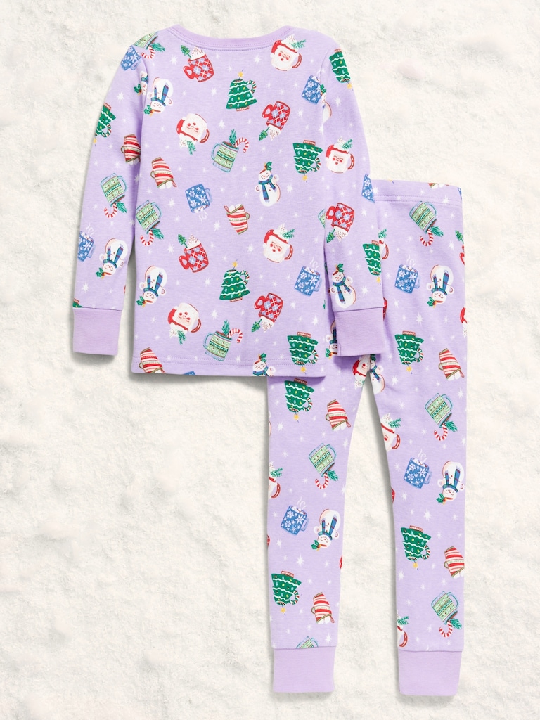 Printed Snug-Fit Pajama Set for Toddler & Baby