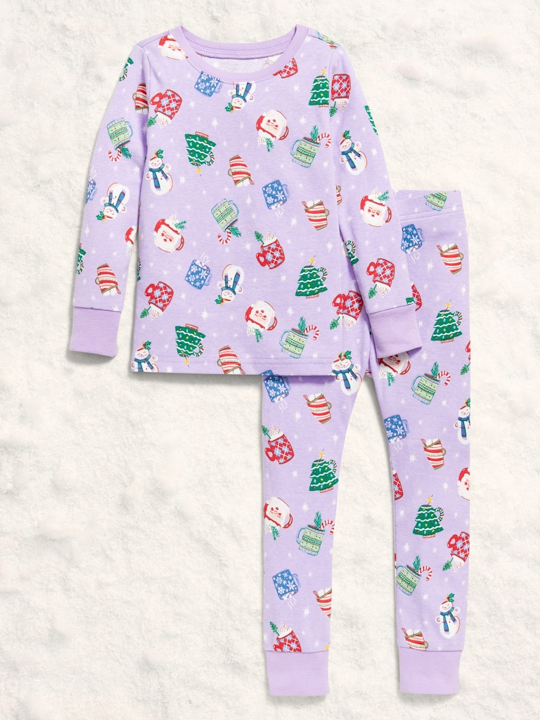 Printed Snug-Fit Pajama Set for Toddler & Baby