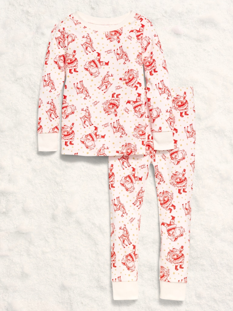 Printed Snug-Fit Pajama Set for Toddler & Baby