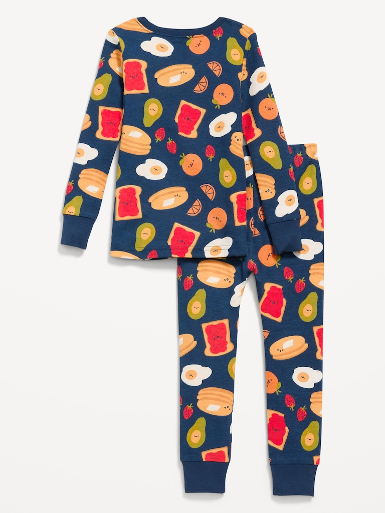 Printed Snug-Fit Pajama Set for Toddler & Baby