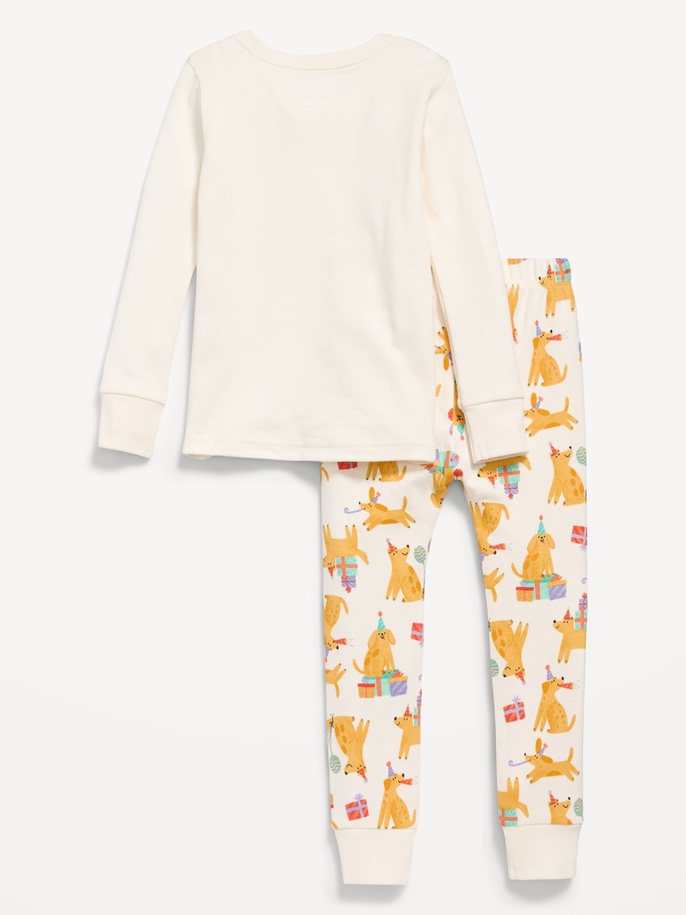 Printed Snug-Fit Pajama Set for Toddler & Baby